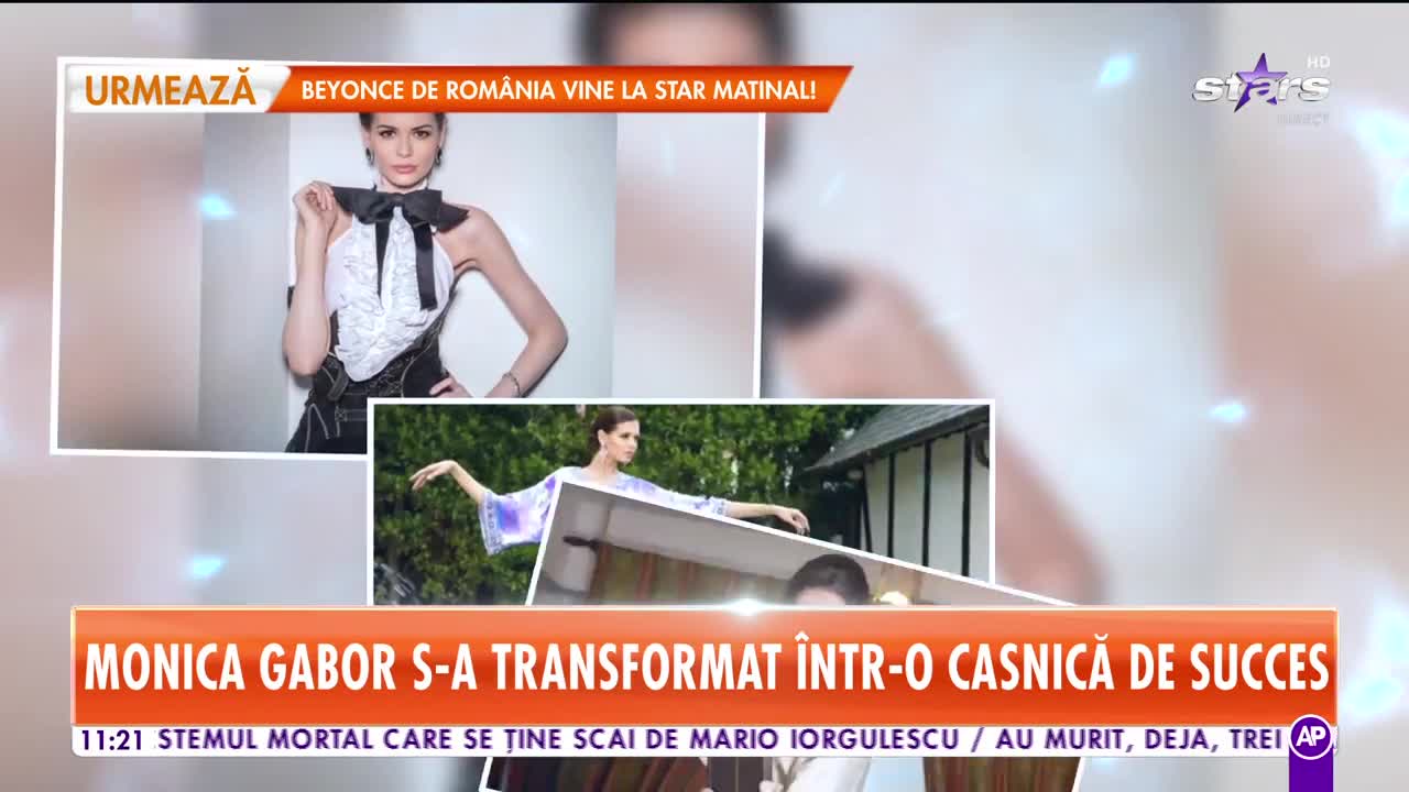 Star Matinal. Monica Gabor s-a transformat &icirc;ntr-o casnică de succes. I-a gătit şapte feluri de m&acirc;ncare lui Mr. Pink
