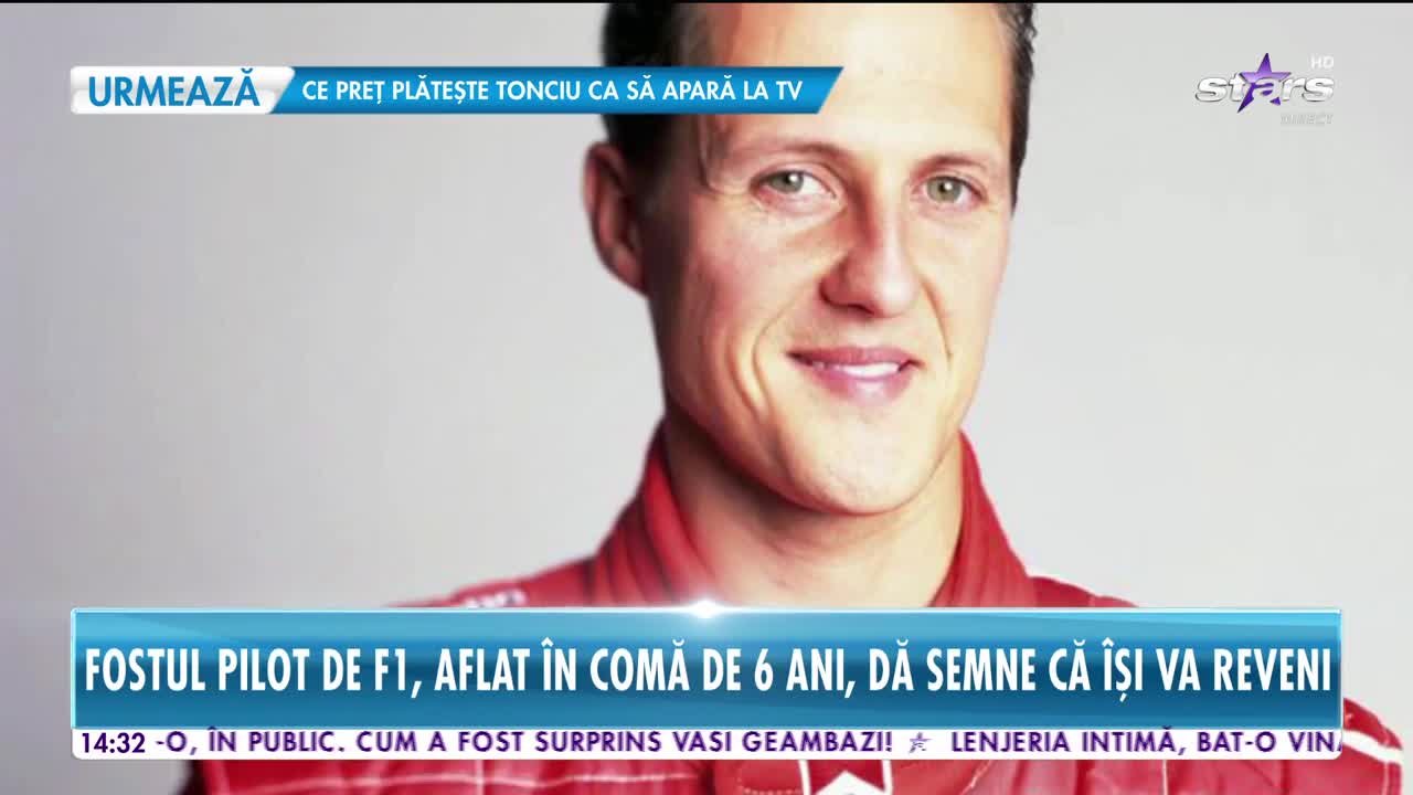Star News. Speranțe pentru recuperarea lui Michael Schumacher. Medicii: Nu mai este conectat la aparate și este conștient