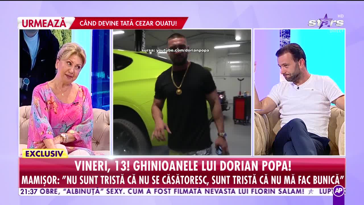 Luminiţa Popa ştie ce vrea de la fiul său: "Mi-aş dori să-i văd miri pe Dorian şi Claudia! Sunt tristă că nu sunt bunică"