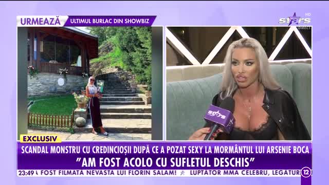 Loredana Chivu, scandal monstru cu credincioşii după ce a pozat sexy la morm&acirc;ntul lui Arsenie Boca!