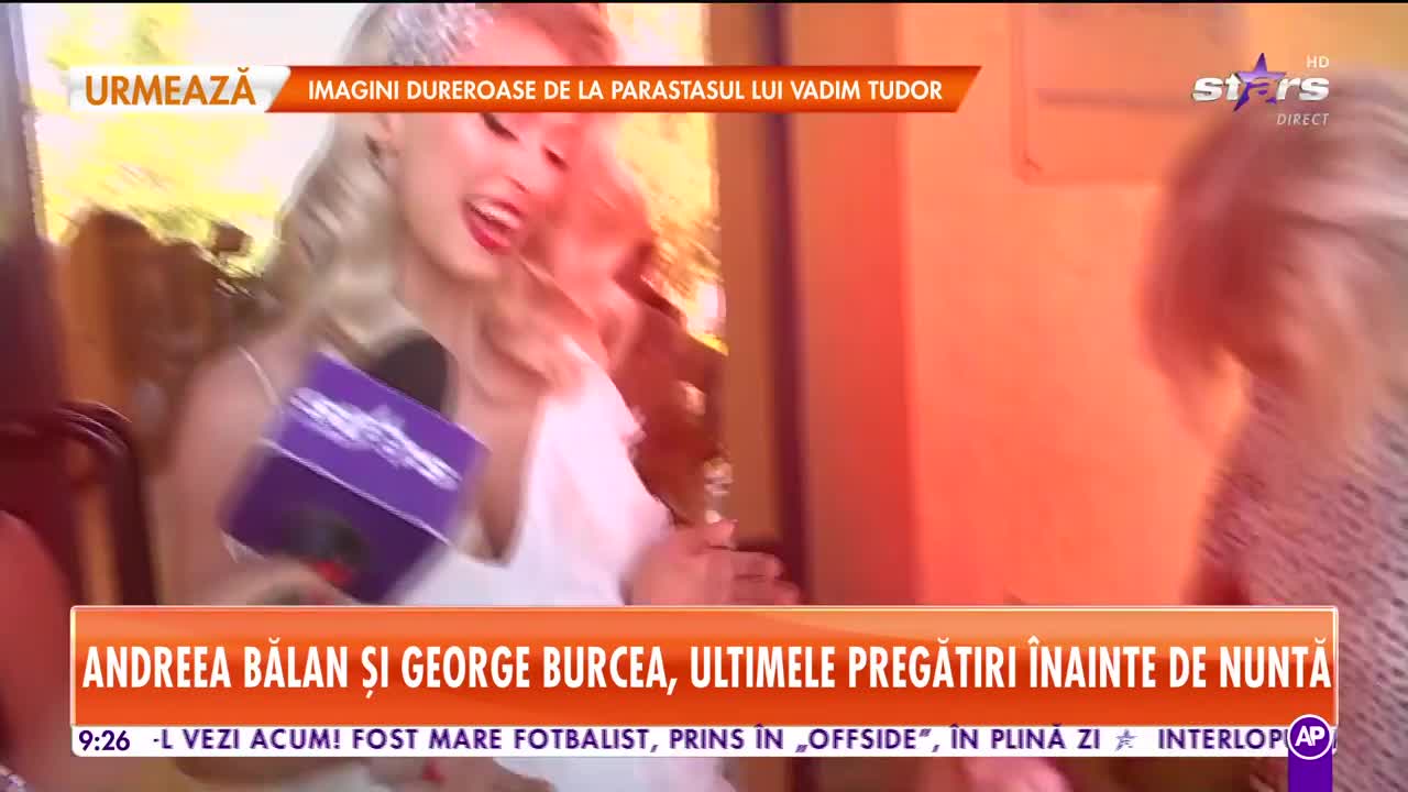 Dublu eveniment pentru Andreea Bălan! Nuntă şi botezul vor avea loc astăzi!