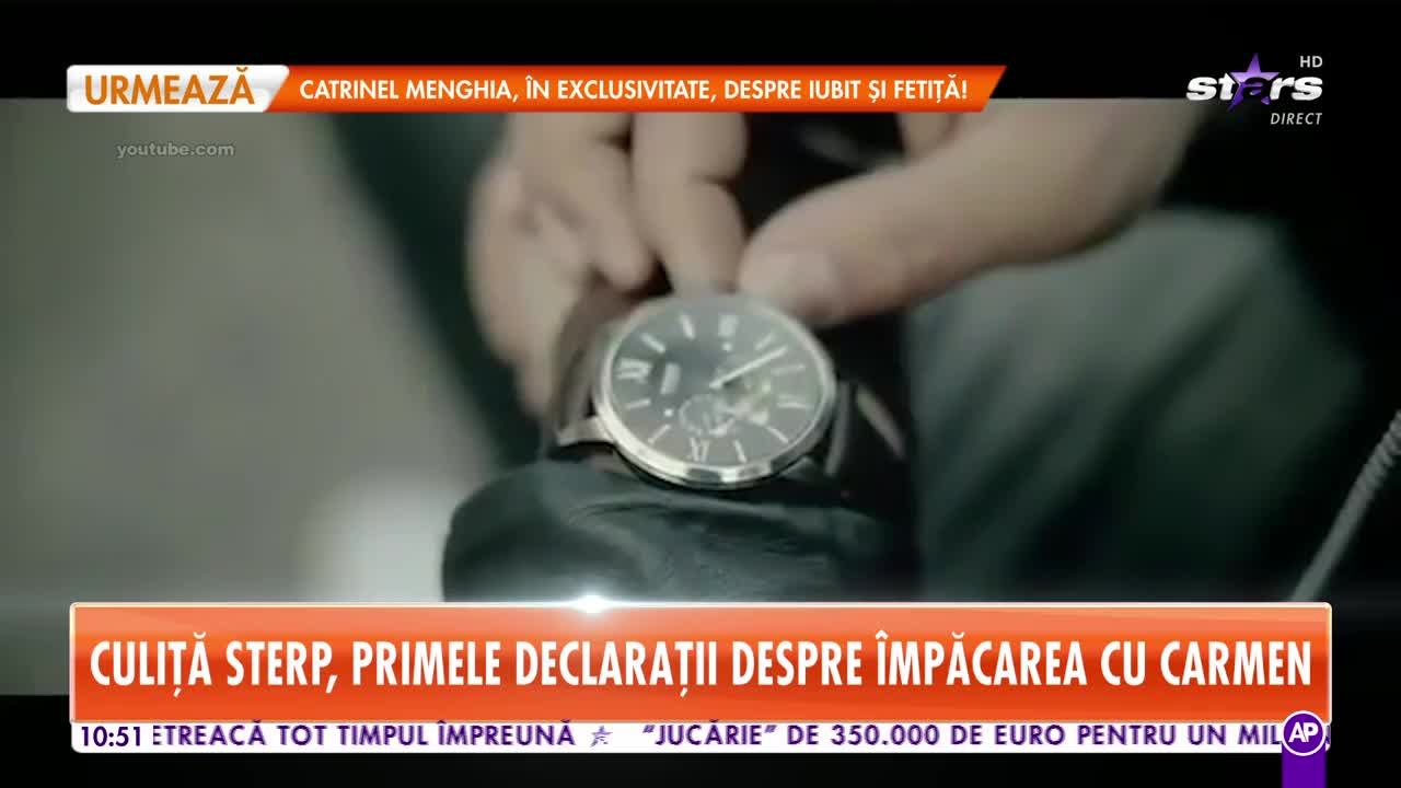 Star Matinal. Culiţă Sterp, primele declaraţii despre &icirc;mpăcarea cu Carmen de la Sălciua