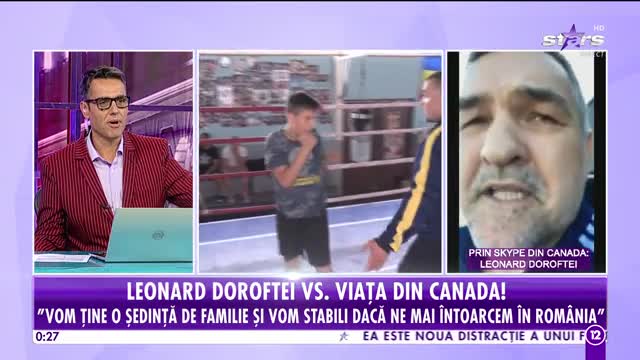 Agenția VIP. Leonard Doroftei, despre viața din Canada: Vom ține o ședință de familie și vom stabili dacă ne mai &icirc;ntoarcem &icirc;n Rom&acirc;nia