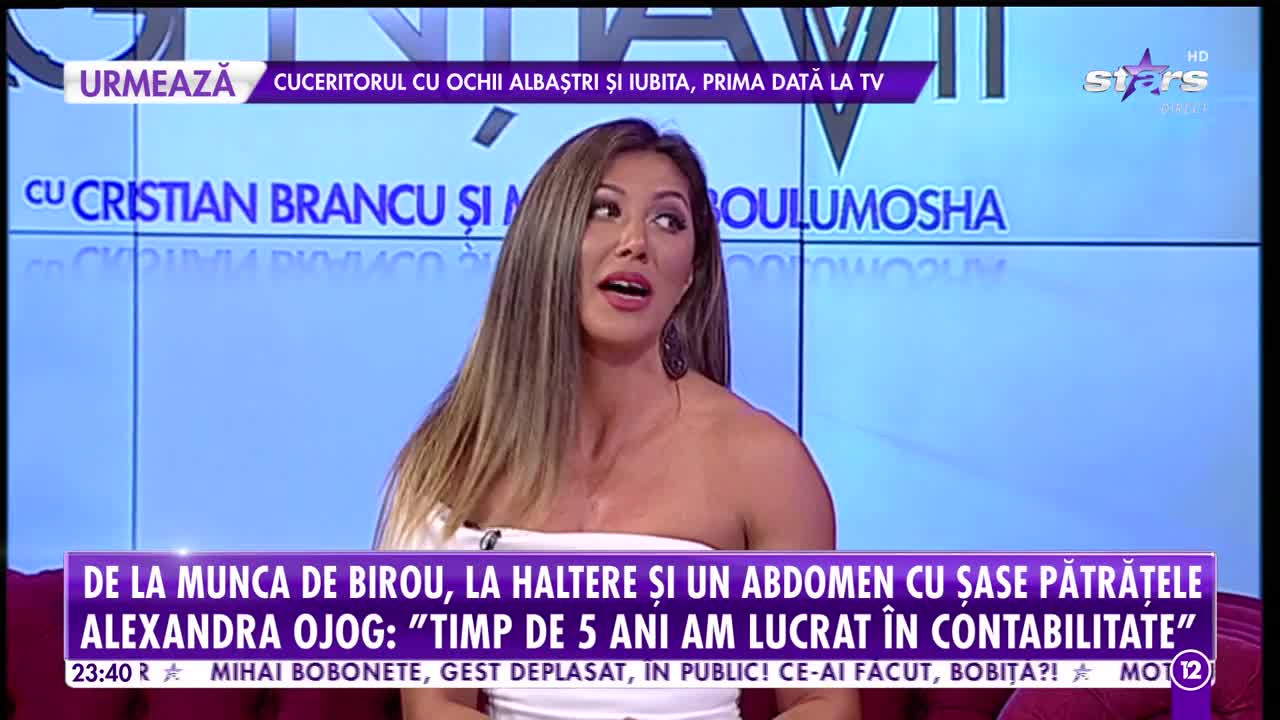 Alexandra Ojog, femeia care &icirc;ntrece bărbaţii la flotari, demonstraţie alături de "agenţii vip"