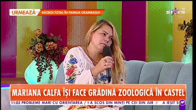 Maria Calfa, cu căprița, &icirc;n direct, la Star Matinal: Am două. Mi-am dorit de c&acirc;nd eram copil