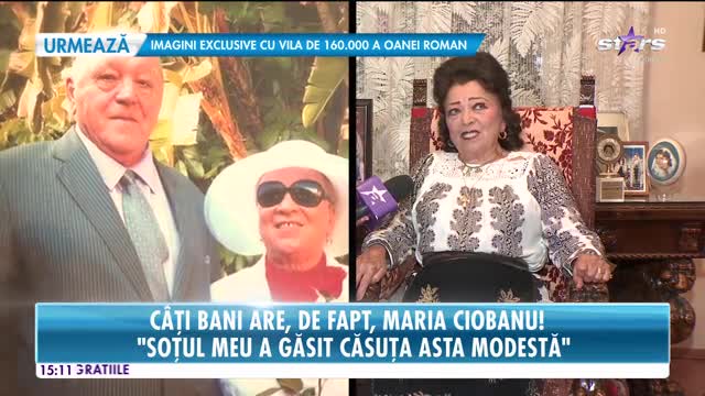 Star News. C&acirc;ţi bani are Maria Ciobanu. Cui o să-i rămănă proprietăţile marii artiste