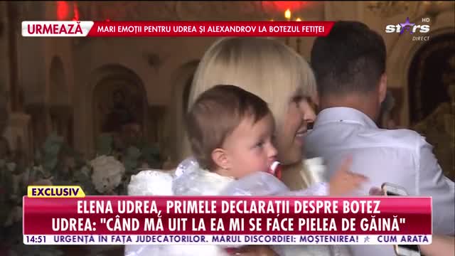 Elena Udrea şi logodnicul ei &icirc;şi botează fetiţa!