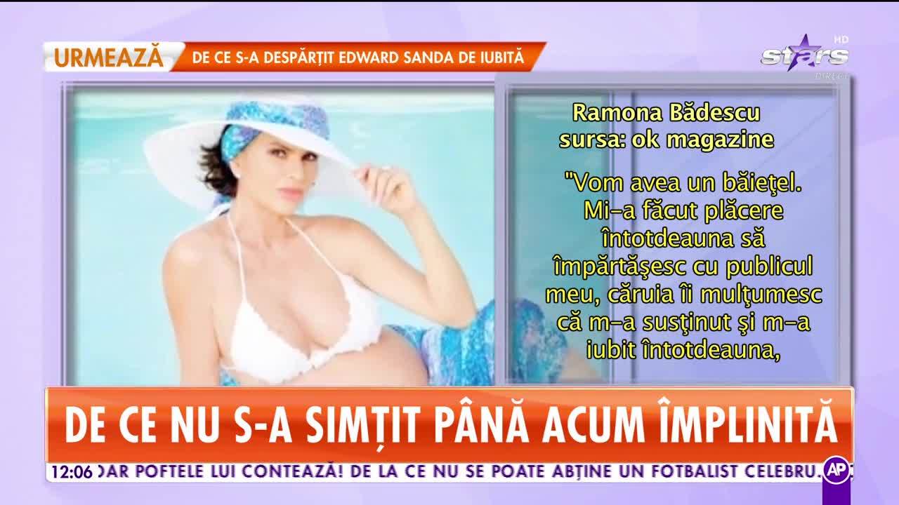 Star Matinal. Cum i s-a schimbat viața Ramonei Bădescu după ce a rămas &icirc;nsărcinată