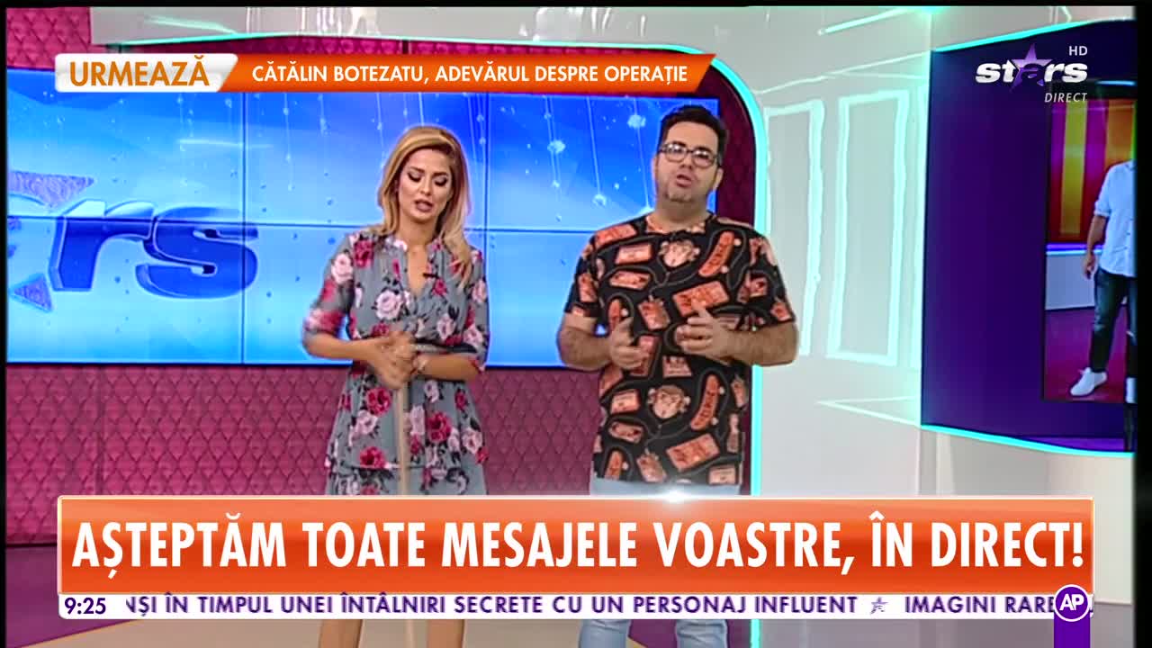 De Ziua Mondială a Curățeniei, Răzvan Popescu și Roxana, sexy asistenta de la Star Matinal, dansează pe l&acirc;ngă mop