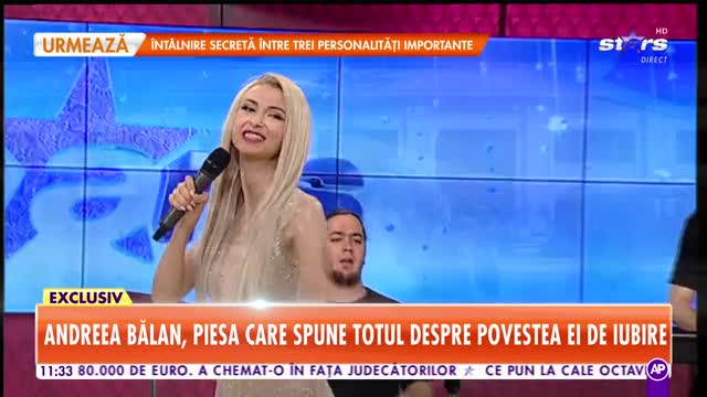 Star Matinal. Andreea Bălan c&acirc;ntă piesa &Icirc;nger păzitor