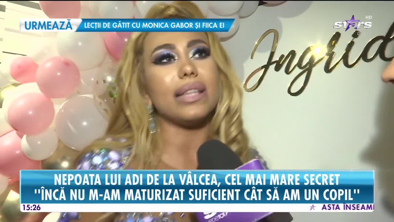 Star News. Cel mai mare secret al nepoatei lui Adi de la V&acirc;lcea: O să fac un copil c&acirc;nd o să fiu realizată