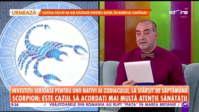 Horoscopul Zilei 29 septembrie 2019. Scorpion: Este cazul să acordați mai multă atenție sănătății