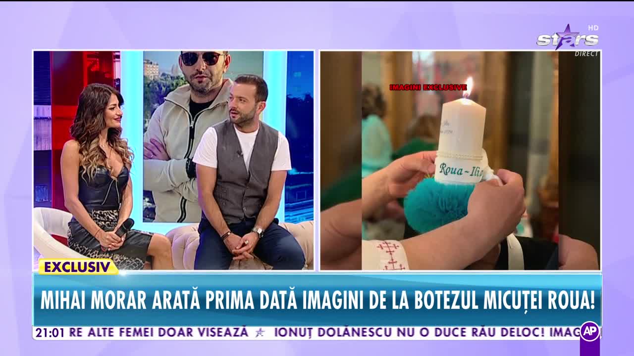 Imagini în premieră de la botezul fetiţei lui Mihai Morar!