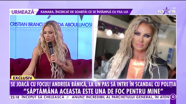 Agenția Vip. Andreea Bănică, la un pas să intre în scandal cu Poliţia