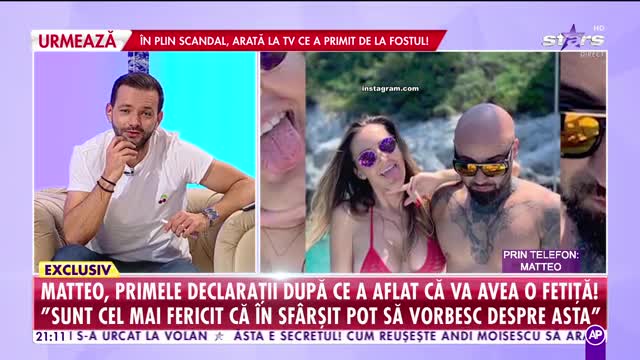 Răi da buni. Matteo, primele declarații după ce a aflat că va avea o fetiță