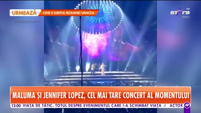 Star Matinal. Maluma, gesturi tandre cu Jennifer Lopez, pe scenă