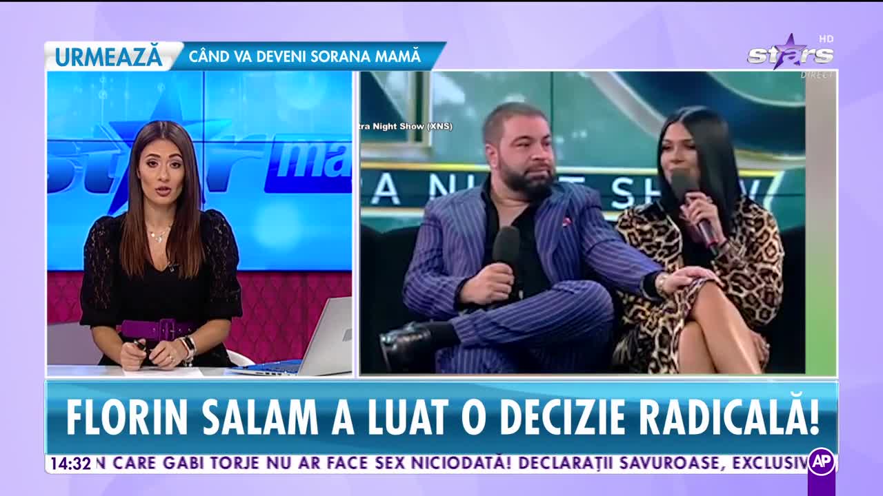 Star News. Florin Salam, decizie radicală! Hotăr&acirc;rea o priveşte exclusiv pe Roxana Dobre