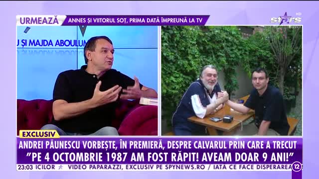 Agenția Vip. Andrei Păunescu fost răpit la nouă ani! Povestea neştiută până acum care îţi dă fiori pe şira spinării!