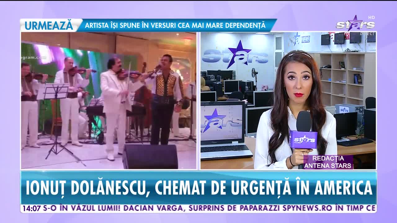 Star News. Ionuţ Dolănescu, chemat la audieri &icirc;n America. Artistul și-a anulat toate spectacolele din Rom&acirc;nia