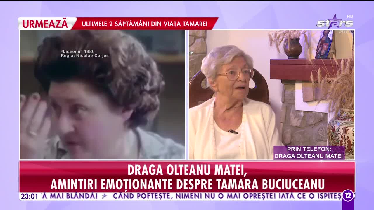 Agenția Vip. Tamara Buciuceanu Botez a murit. Draga Olteanu Matei: E greu să te desparți de omul care îți este drag