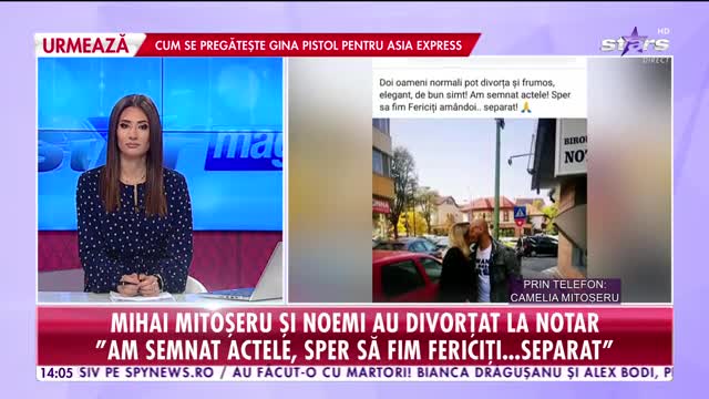 Mihai Mitoşeru şi Noemi au divorţat la notar!
