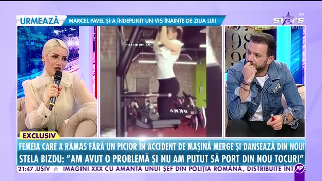 Bucurie mare în viața Stelei Bizdu. S-a întâmplat minunea, la un an de la accidentul în care și-a pierdut un picior