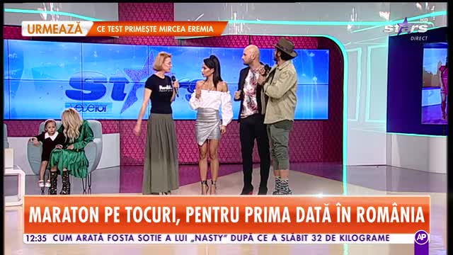 Andrei Ștefănescu și Kamara au mers pe tocuri, &icirc;n direct, la Star Matinal!