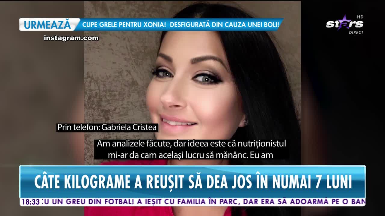 Star News. Gabriela Cristea a slăbit spectaculos. C&acirc;te kilograme a reușit să dea jos &icirc;n numai șapte luni