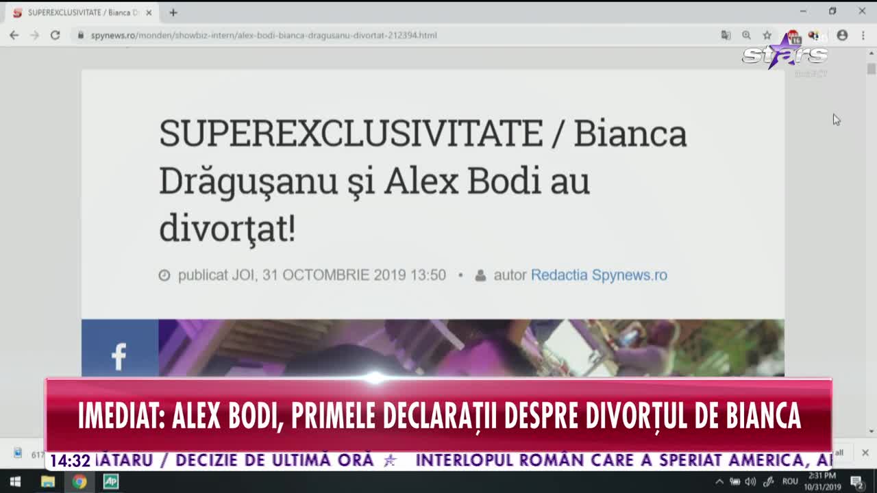BOMBĂ &icirc;n showbiz! Alex Bodi şi Bianca Drăguşanu au divorţat! Afaceristul face primele declaraţii!