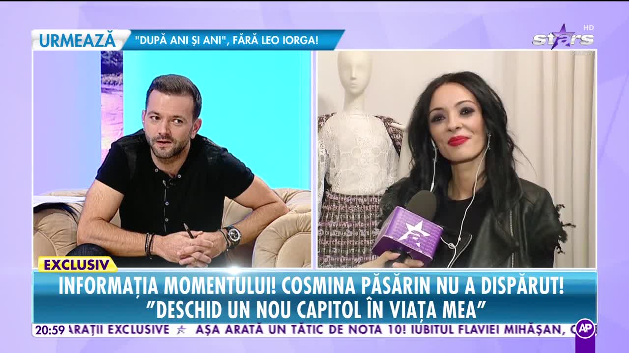 Cosmina Păsărin nu a dispărut! "Deschid un nou capitol în viaţa mea!"