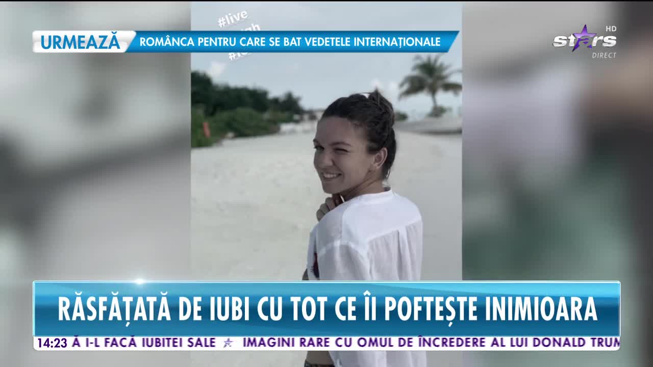 Star News. Simona Halep se relaxează pe o insulă exotică