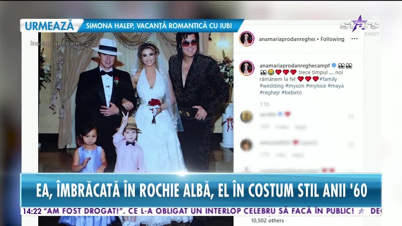 Star News. Imagine rară de la nunta celebrei Anamaria Prodan cu Laurențiu Reghecampf din Las Vegas
