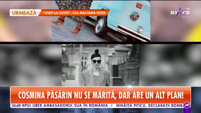 Star Matinal. Cosmina Păsărin nu se mărită, dar are un alt plan: E frumos să te bucuri de iubire atunci c&acirc;nd călătorești