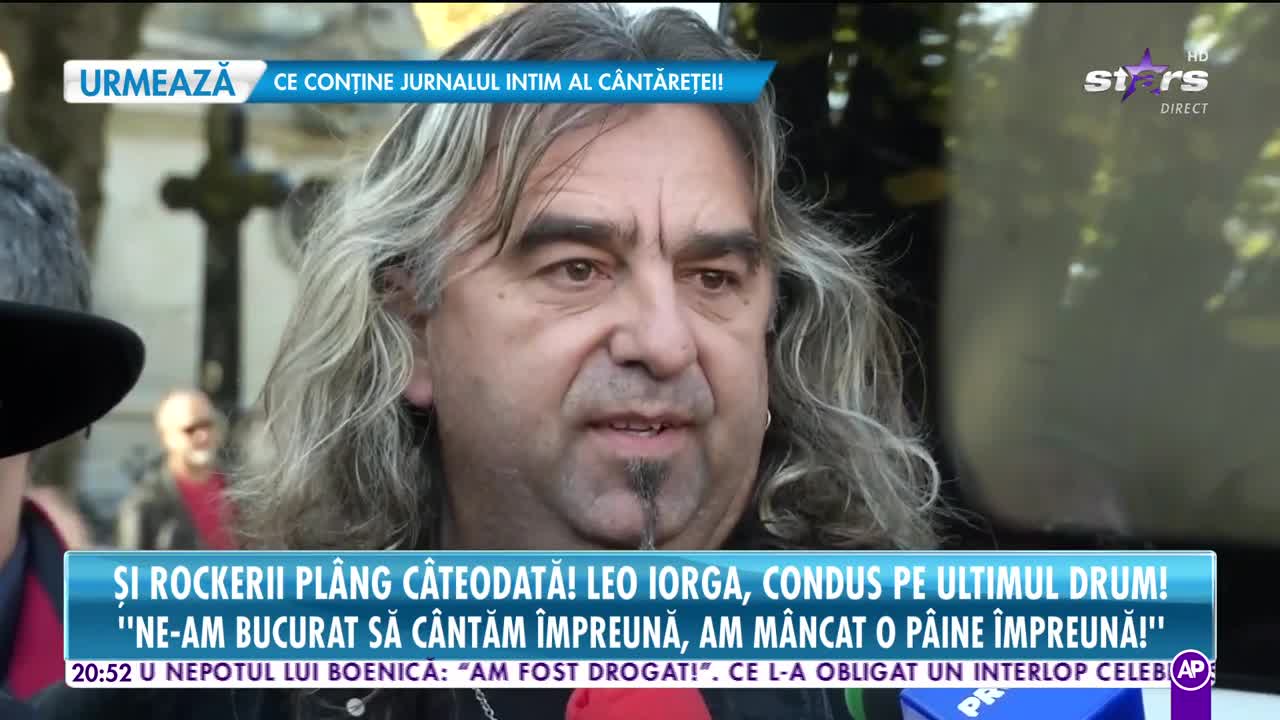 Şi rockerii plâng câteodată! Artiştii români şi-au luat adio de la Leo Iorga.