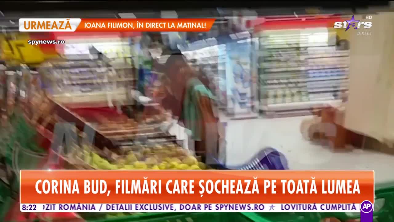Star Matinal. Corina Bud, filmări care șochează pe toată lumea