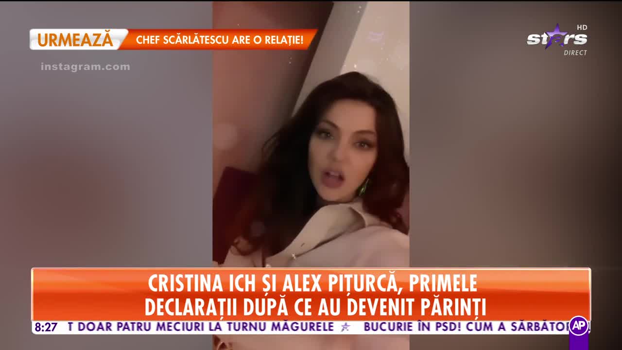Star Matinal. Cristina Ich şi Alex Piţurcă, primele declaraţii &icirc;mpreună după ce au devenit părinţi!