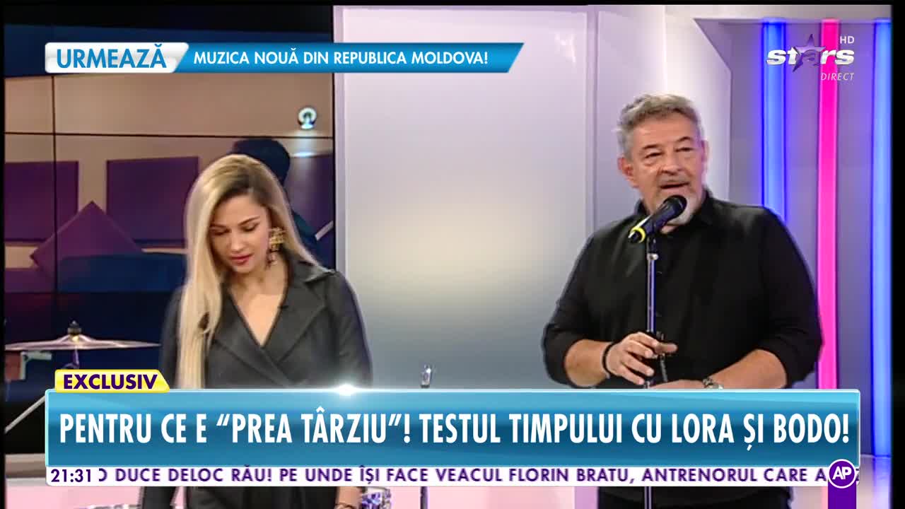 Răi da Buni. Proconsul și Lora cântă melodia Prea târziu