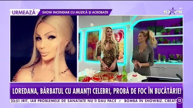 Agenția Vip. Loredana, bărbatul cu amanţi celebri, probă de foc în bucătărie! Rețetă contracronometru