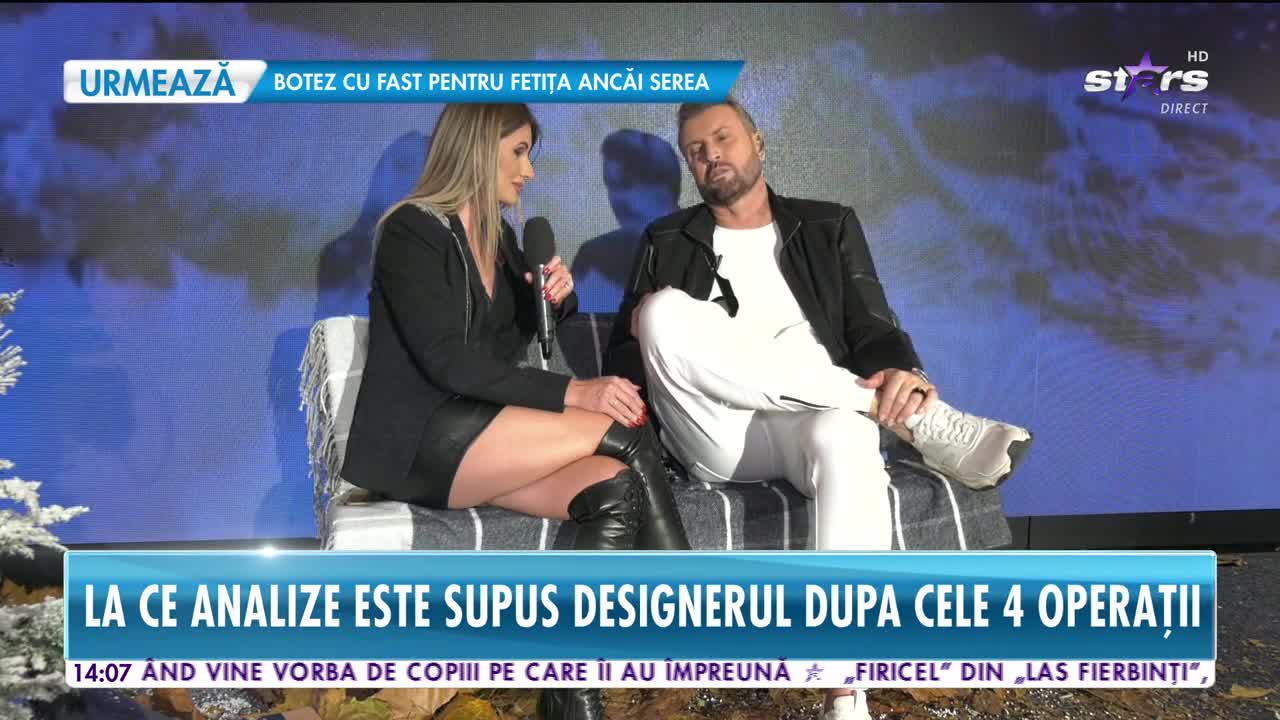 Star News. Cătălin Botezatu, din nou pe m&acirc;inile medicilor. La ce analize este supus designerul
