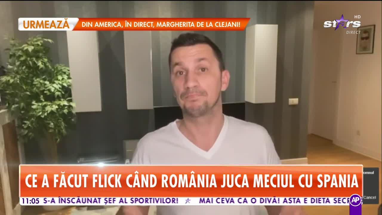 Star Matinal. Ce a făcut Flick c&acirc;nd Rom&acirc;nia juca meciul cu Spania. Ascultă aici mesajul &icirc;n rime