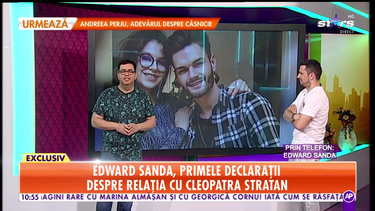 Star Matinal. Edward Sanda, primele declarații despre relația cu Cleopatra Stratan: Nu știu de unde a pornit acest zvon