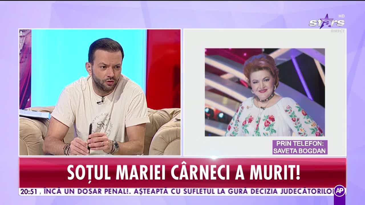 Răi da buni. Soțul Mariei Cârneci a murit după o luptă grea cu boala