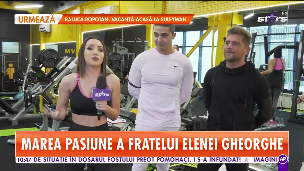 Fratele Elenei Gheorghe trage tare la sală!