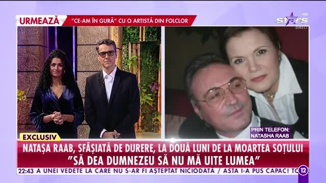 Agenția VIP. Natașa Raab, sfâșiată de durere, la două luni de la moartea soțului: Parcă am fost în pragul unei depresii