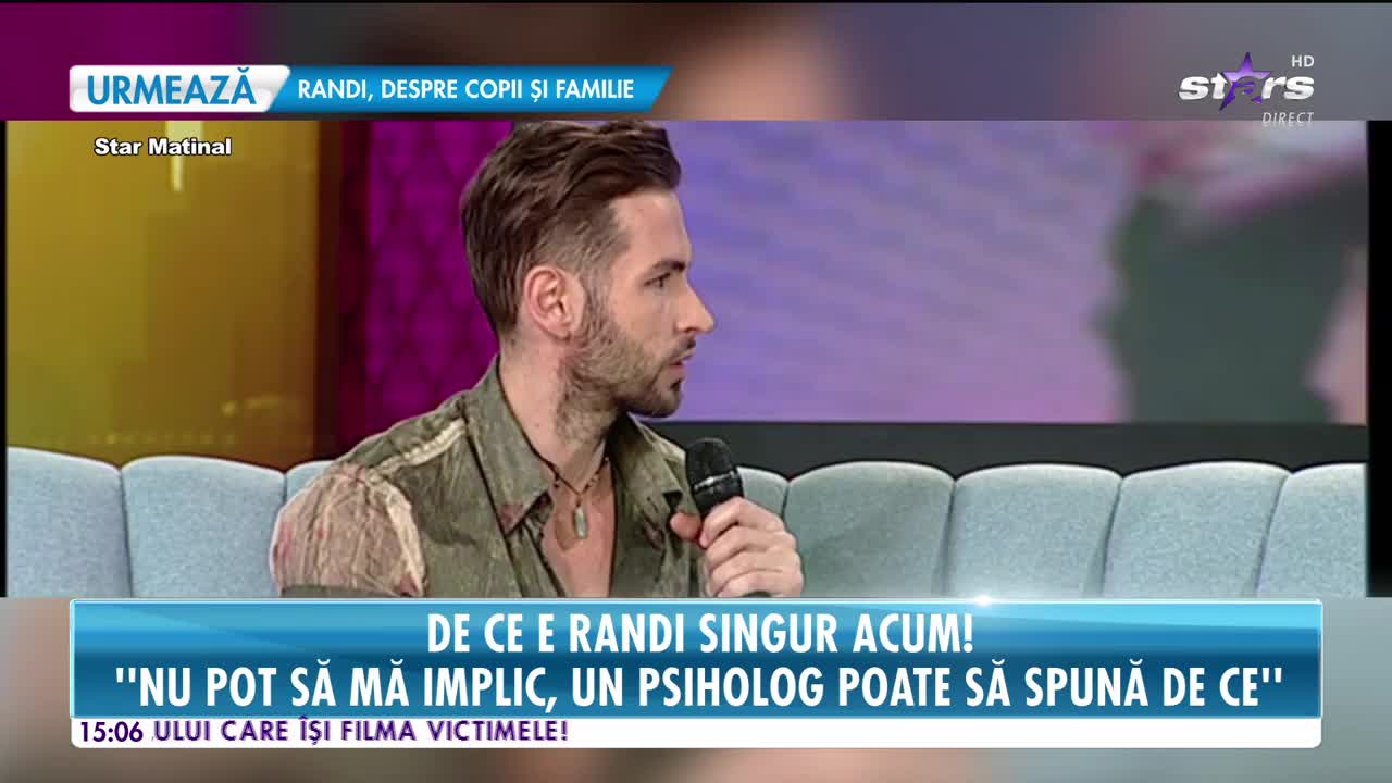 Star news. Ce nevoi trebuie să &icirc;i satisfacă o femeie lui Randi ca să o accepte &icirc;n viața lui