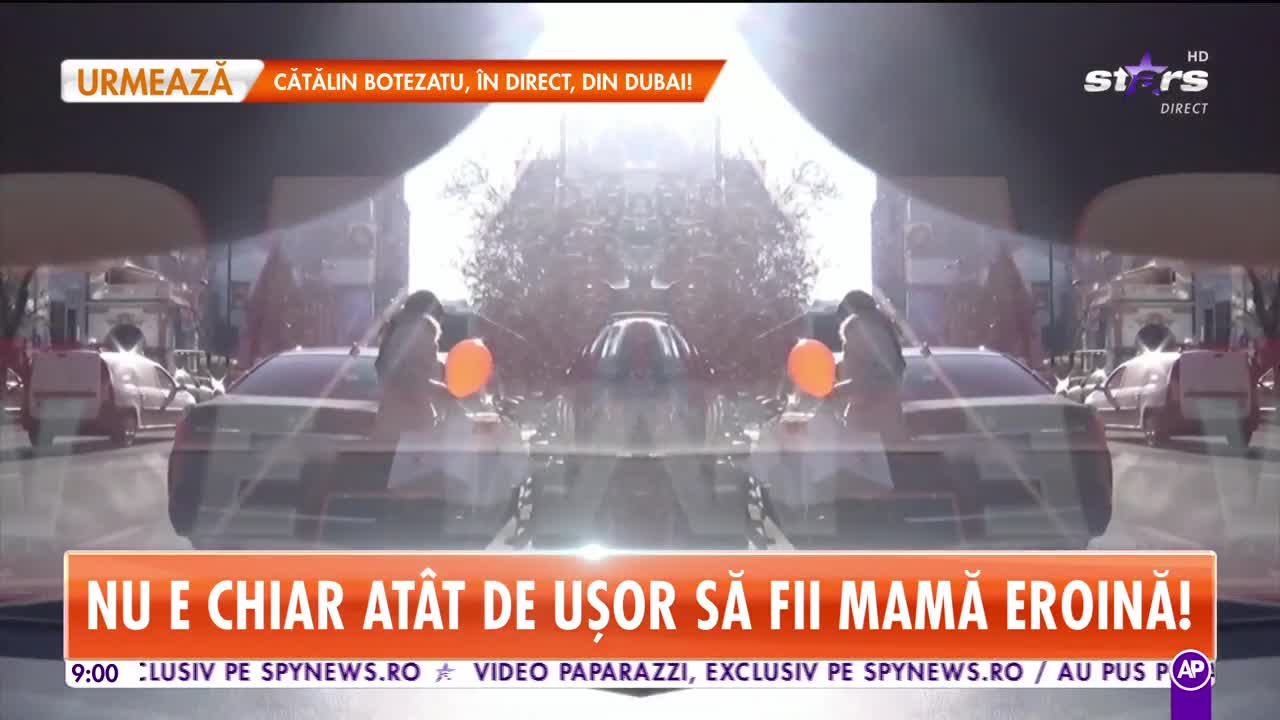 Star Matinal. Anca Serea a făcut slalom printre maşini cu  copilul de m&acirc;nă