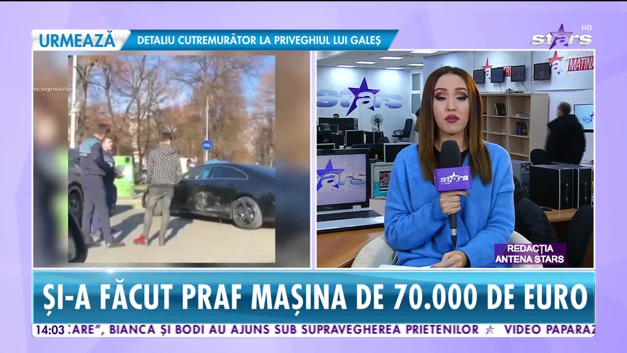 Selly a fost implicat &icirc;ntr-un accident de circulaţie! Cum arată după incident maşina lui &icirc;n valoare de 70 de mii de euro