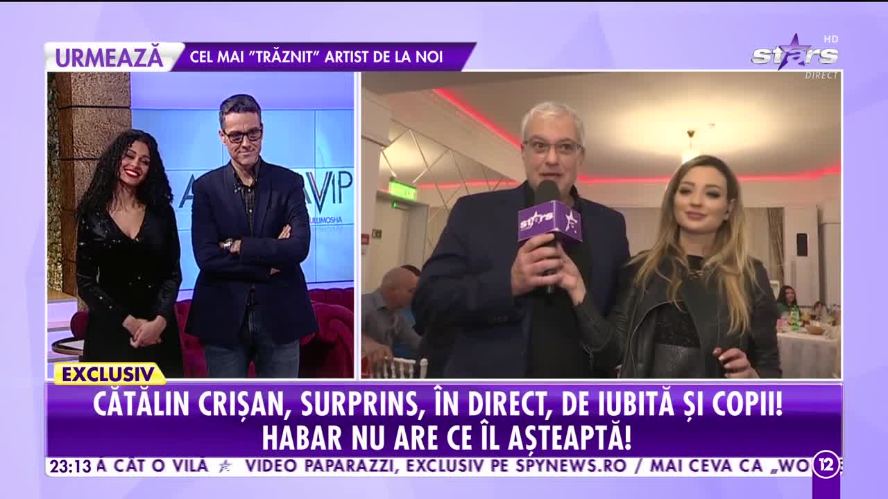 Cătălin Crişan, surprins în direct, de iubită şi copii!