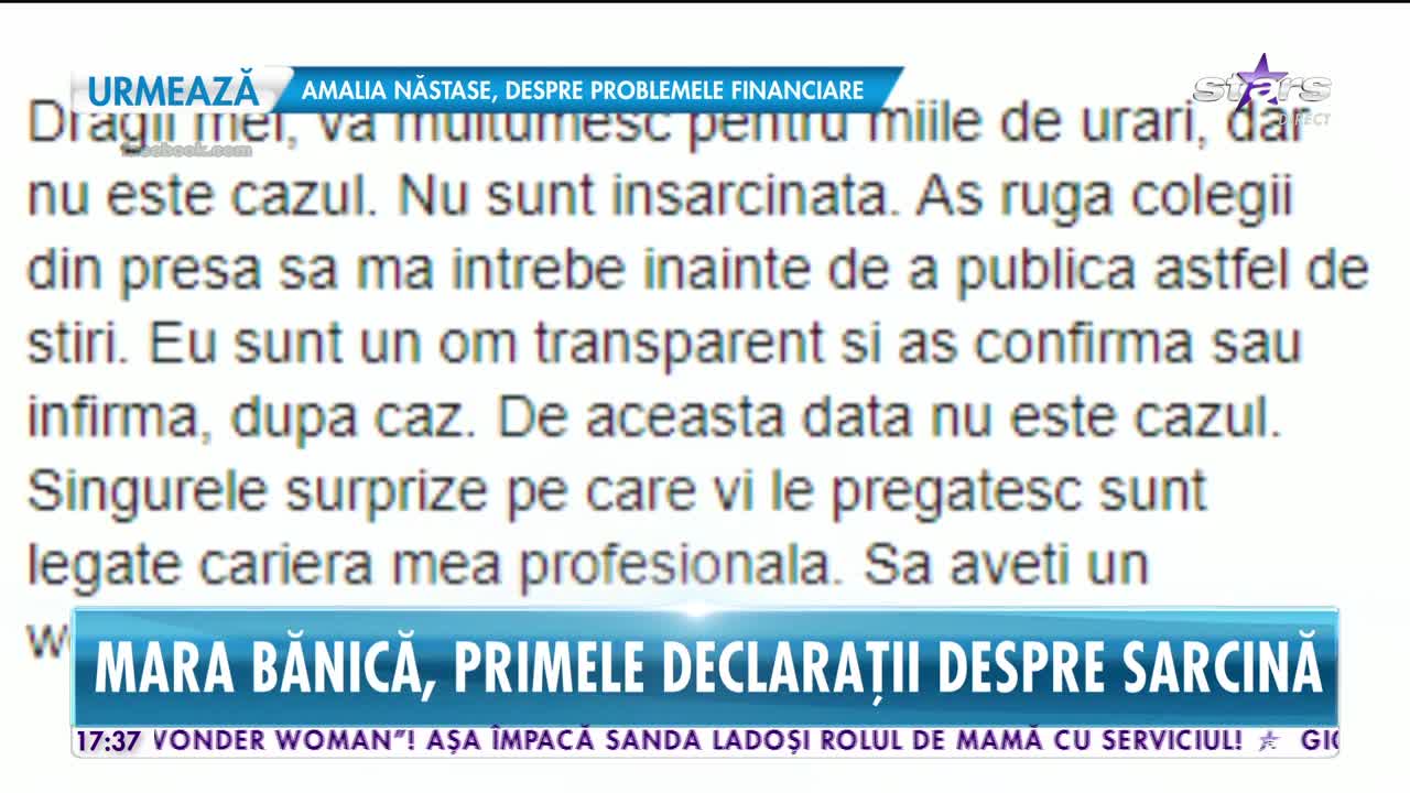 Star News. Mara Bănică, primele declarații despre sarcină