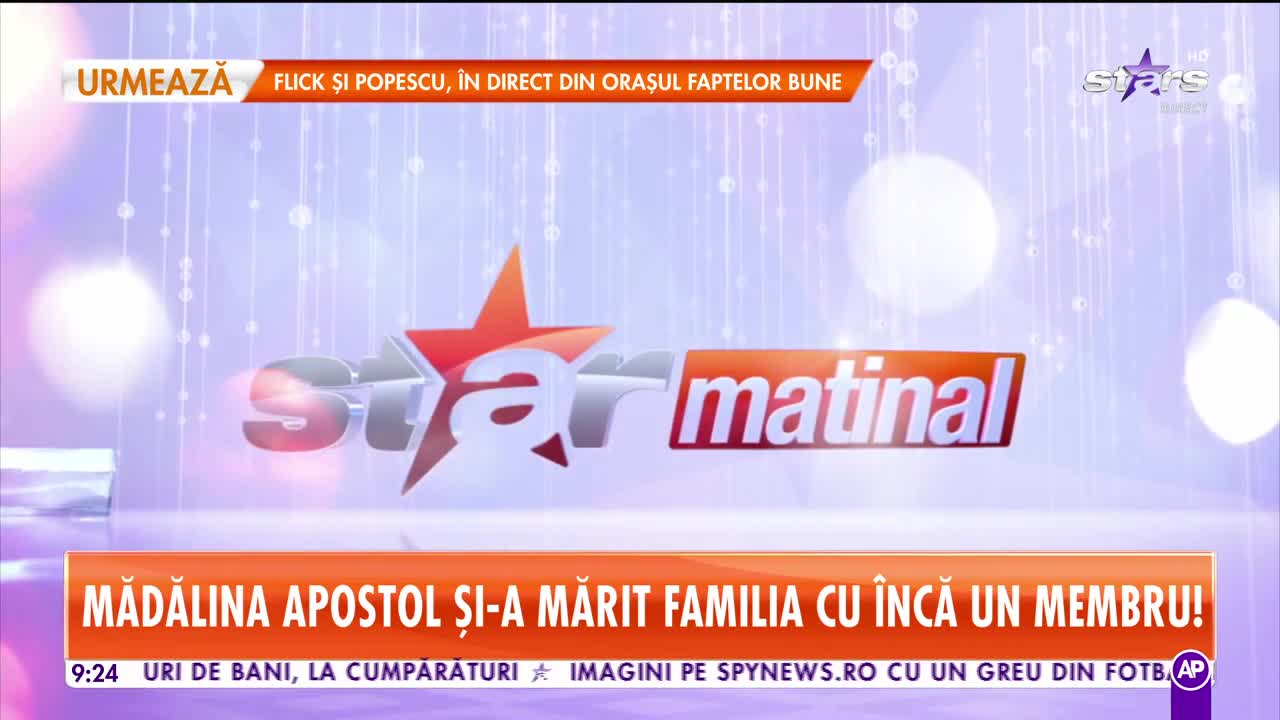 Star Matinal. Mădălina Apostol şi-a mărit familia cu &icirc;ncă un membru
